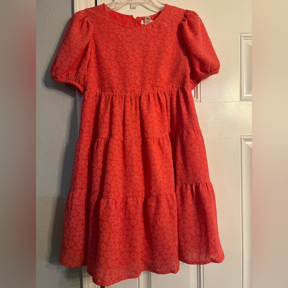 Cat & Jack Coral Dress with Keyhole Back